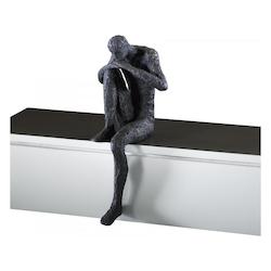 Cyan Designs Old World 9in. Thinking Man Shelf Decor Cyan Designs Old World 9in. Thinking Man Shelf Decor