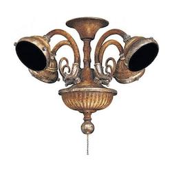 Minka-Aire Four Light Tuscan Patina Fan Light Kit