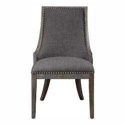 Uttermost Aidrian Charcoal Gray Accent Chair Uttermost Aidrian Charcoal Gray Accent Chair