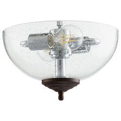 Quorum 1165-4486 Clr/Seed Led Bowl Bronze