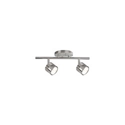 Led Fixed Track With Two Modern Die Cast Aluminum Directional Heads Led Fixed Track With Two Modern Die Cast Aluminum Directional Heads
