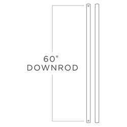 60In. Downrod - Chrome