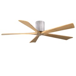 H Three-Blade Flush Mount Paddle Fan In Barn Wood Finish