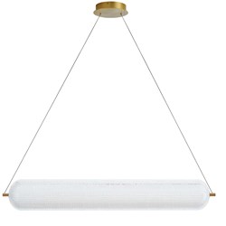 36W Horizontal Pendant Aged Brass With Clear Acrylic Diffuser 36W Horizontal Pendant Aged Brass With Clear Acrylic Diffuser