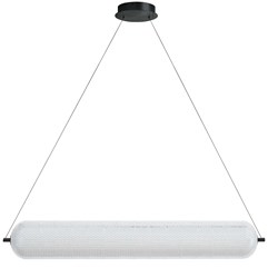 36W Horizontal Pendant Matte Black With Clear Acrylic Diffuser 36W Horizontal Pendant Matte Black With Clear Acrylic Diffuser