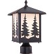 Vaxcel International Yosemite Outdoor Post Light (Trees)