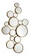 Cyan Designs Gold 41in. Bubbles Mirror