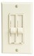 Almond Three Speed Fan and Light Wall Control with Dimmer