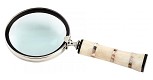 Cyan Designs Nickel And Bone Watson 1.5 Inch Tall Brass Magnifier Made in India