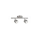 Led Fixed Track With Two Modern Die Cast Aluminum Directional Heads