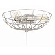 3 Light Cage Bowl LED Light Kit in Brushed Polished Nickel