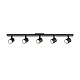 Arnold 5-Head Black Led Track Lights