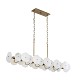 10-Lt Linear Pendant - Havana Gold