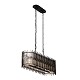 5-Lt Linear Pendant - Matte Black/French Gold