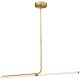 24W Horizontal Pendant, Aged Brass W/ White Acrylic Diffuser