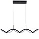 50W Horizontal Pendant, Matte Black W/ White Silicone Diffuser