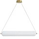 36W Horizontal Pendant Aged Brass With Clear Acrylic Diffuser