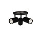 3 Light Spot Light In Matte Black