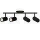 4 Light Track Light In Matte Black
